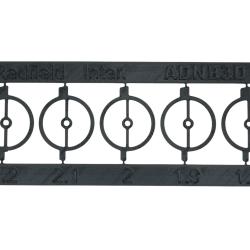 plaquette d'inserts rond pour guidon REDFIELD INTERNATIONAL   1.8/1.9/2/2.1/2.2 mm