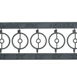 plaquette d'inserts rond pour guidon REDFIELD INTERNATIONAL   3.3/3.4/3.5/3.6/3.7 mm