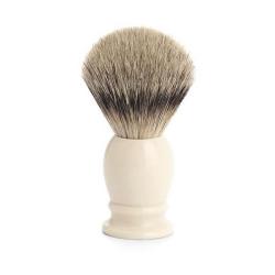 Blaireau Muhle Classic pur argenté monture ivoire 099K257