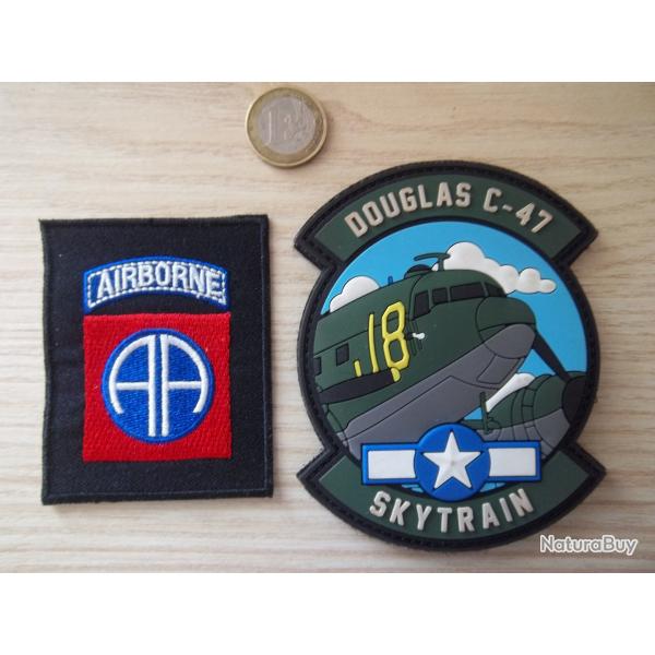 lot cussons militaire US libration insignes Airborne