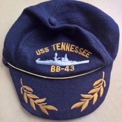 Casquette v&eacute;t&eacute;ran USS Tennessee BB 43 WW2