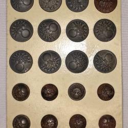 Boutons Infanterie Poilu guerre 1914/1918 WW1