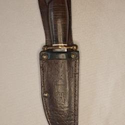 Ancien couteau CJF Scout ann&eacute;es 40 model SABATIER d&eacute;pos&eacute;