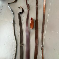 Lot de bretelles fusils carabines de chasse aux enchères armurerie