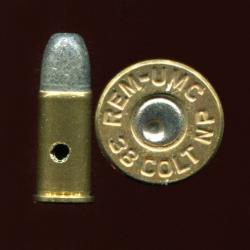 .38 Colt New police - peu courant - Version Colt de la 38 S&W - marquage : REM UMC 38 COLT NP