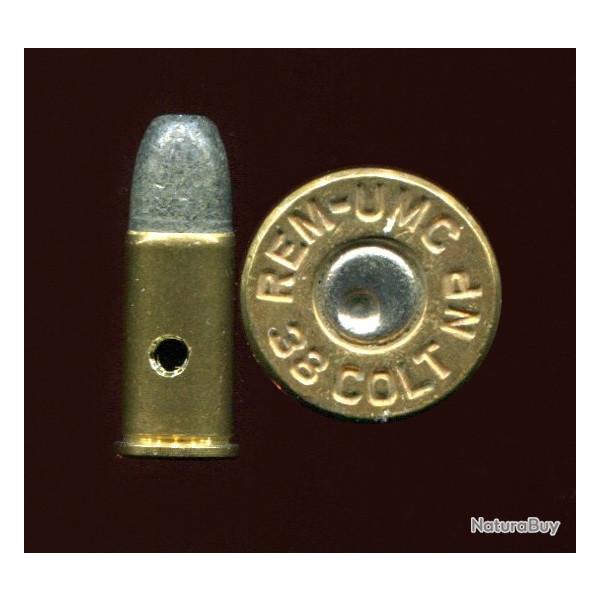 .38 Colt New police - peu courant - Version Colt de la 38 S&W - marquage : REM UMC 38 COLT NP