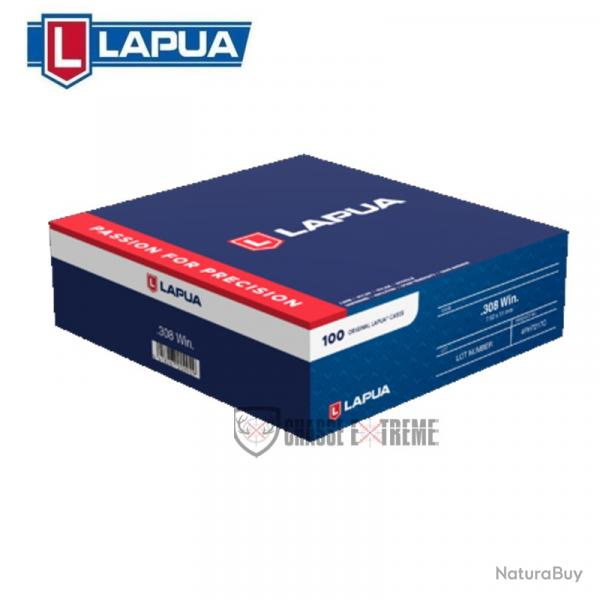 100 Douilles LAPUA Cal 308 Win