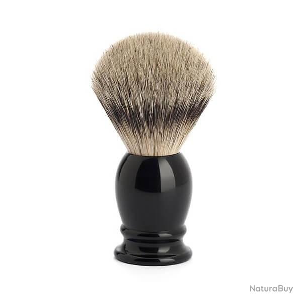 Blaireau Muhle Classic synthtique argent monture noir 33K256
