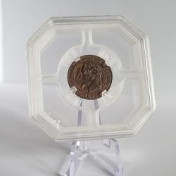 Superbe Deux Centimes 1862 BB Napoléon III ( 3 ) Strasbourg Sous Coque GENI , 2 Centimes