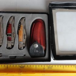 Lot de 3 couteaux Laguiole en coffret