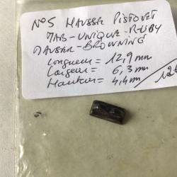 VENDU PAR LE-CUIRASSIER N° 5 HAUSSE PISTOLET MAB-UNIQUE-RUBY -MAUSER-BROWNING