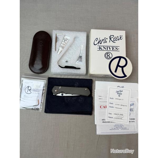 Chris Reeve Large Sebenza 25 Plain full set