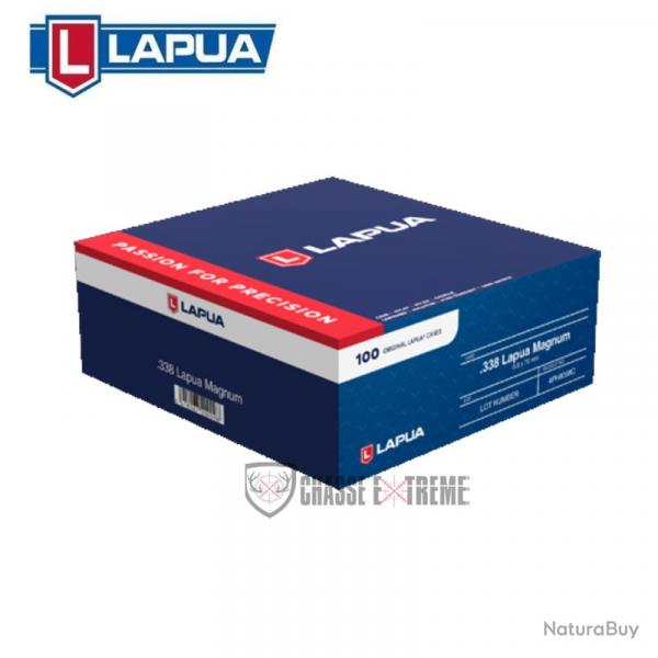 100 Douilles LAPUA Cal 338 Lapua Mag