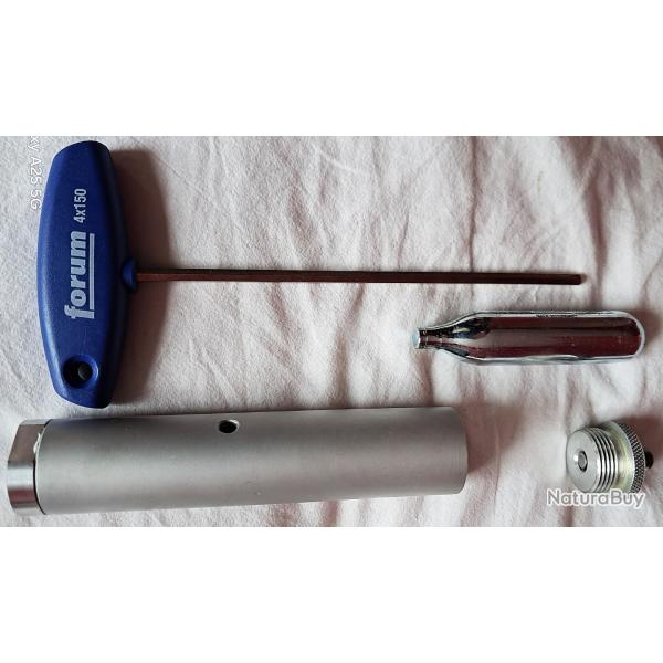 Cylindre pour sparklet  CO2 12g adaptable sur pistolet WALTHER  CO2 modles CP2 CP3 CPM1