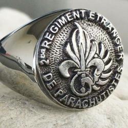 1 Bague l&eacute;gion &eacute;trang&egrave;re  2 REP  fremdenlegion, french foreign legion argent&eacute;e