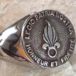 1 Bague  flamme l&eacute;gion &eacute;trang&egrave;re   fremdenlegion, french foreign legion argent&eacute;e