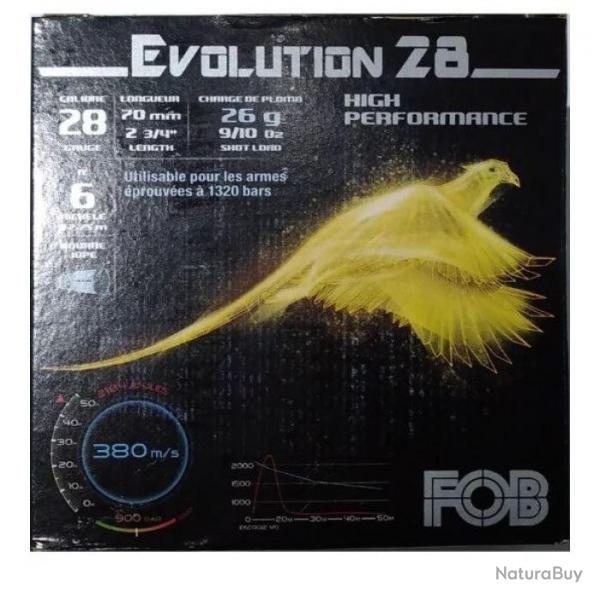 Cartouches de chasse FOB Evolution 26-28 g - Cal.28/70 - 7,5 / Par 1