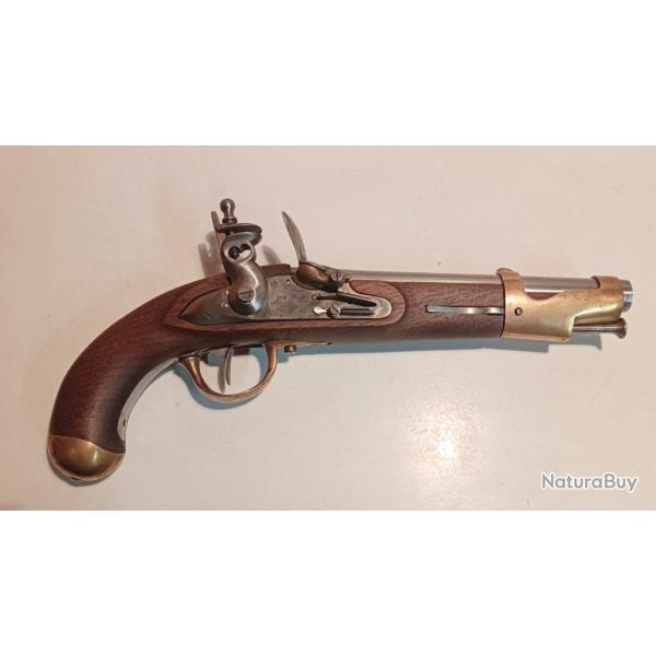 PISTOLET  SILEX AN IX FABRICATION PEDERSOLI