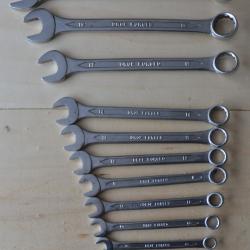 Set de 12 clés à oeil et à fourche