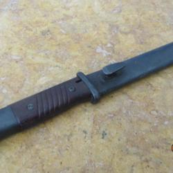 baionnette mauser 98k matricule différent  poignée  bakélite 42/43