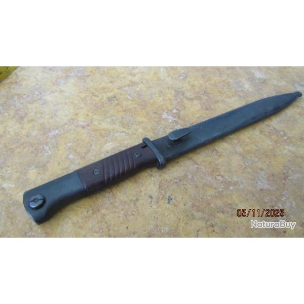 baionnette mauser 98k matricule diffrent  poigne  baklite 42/43