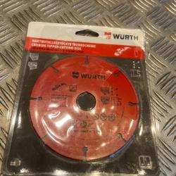 wurth disque tron&ccedil;onnage carbure hm equipe 125mm Flexible 2,0 x 125 x 22,2 neuf