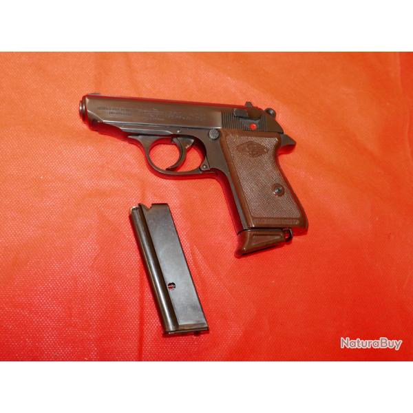 Pistolet WALTHER / MANURHIN PPK en 22LR avec 2 chargeurs