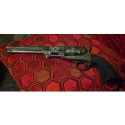 REVOLVER PIETTA 1851 NAVY NICKELE GRAVE CAL44 