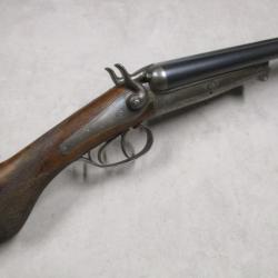 Joli Fusil HUSQVARNA modèle 1877, Cal 12 à chiens, à 1 euro sans prix de réserve!!! Canons miroir!!!