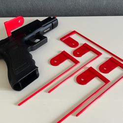 Drapeau de s&eacute;curit&eacute; x5 #002