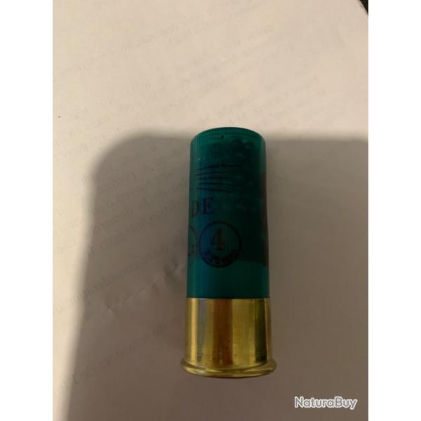 cartouche calibre 12 bourre grasse Fob LATITUDE 32gr