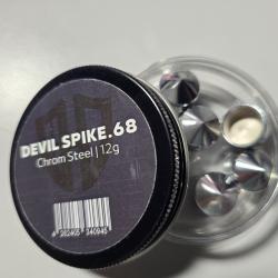 5x DEVIL SPIKE.68 - HDR68 en acier chrom&eacute;