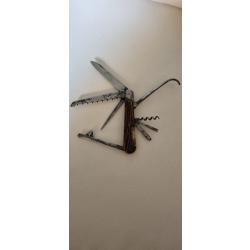 Très ancien couteau cavalier multifonctions vers 1900