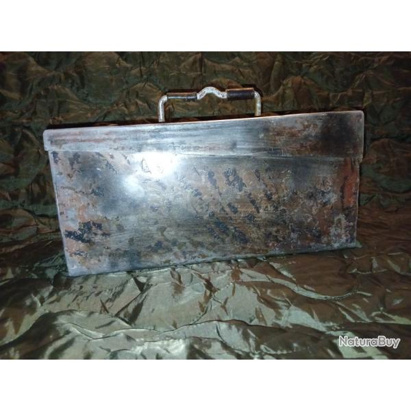 Caisse  munitions allemande en aluminium seconde guerre mondiale 1939