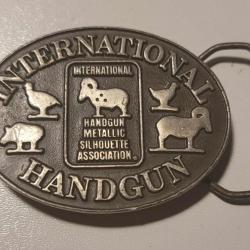 Boucle de ceinture IHMSA silhouette métallique