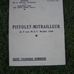 MILITARIA FRANCAIS, GUIDE TECHNIQUE P-M 9mm