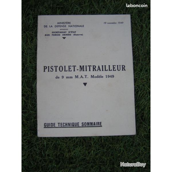 MILITARIA FRANCAIS, GUIDE TECHNIQUE P-M 9mm