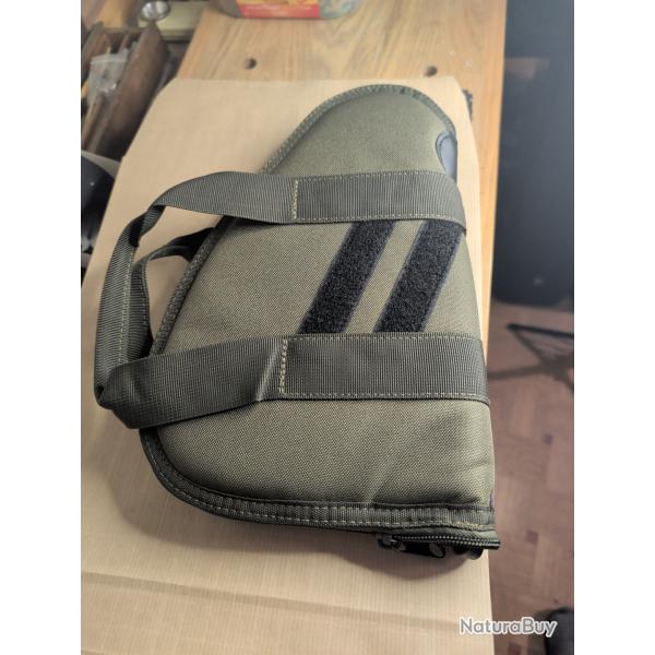 housse  de transport et protection arme de poing KAKI