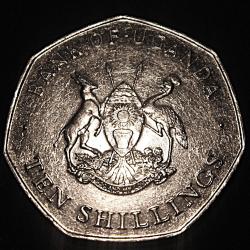Ougnada piece de 10 shillings 1987 TTB