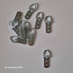 lot 10 crochets cadres en métal fixation murale,  cadre photo, étagère,