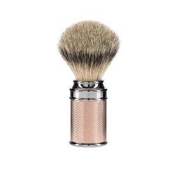 Blaireau Muhle Tradition pur argenté rose 091M89RG