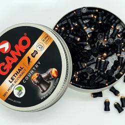 100 PLOMBS CUIVRES LETHAL DE MARQUE GAMO EN 4.5MM JUPE POLYMERE / NEUF