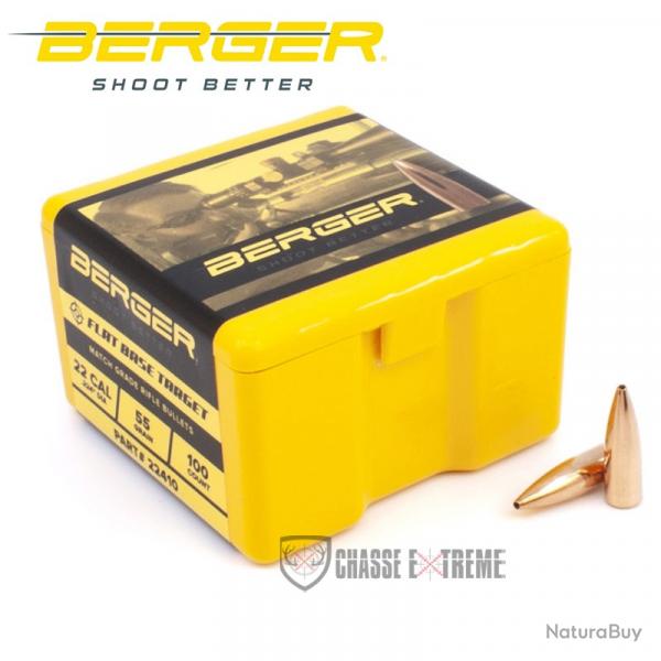 100 Ogives BERGER Cal 22 55gr FB Target