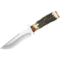 Couteau BSH N-194A - Imitation Andouille de Cerf (25cm) - Style CLASSIQUE/CHASSE