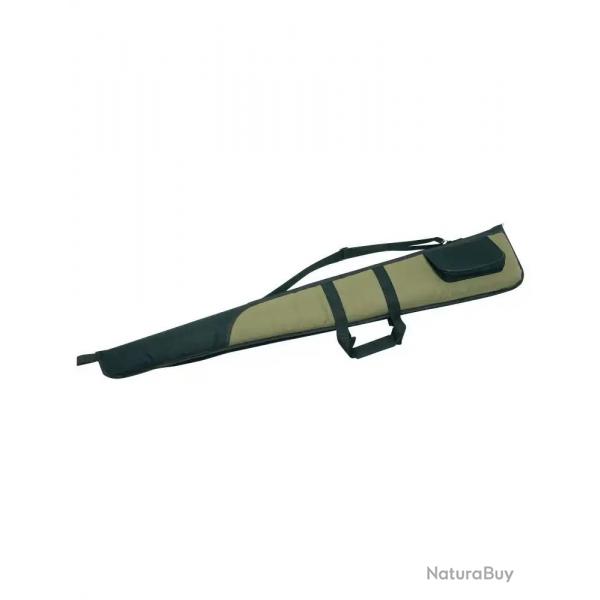 Fourreau fusil vert de 130cm Januel avec poche noire et bretelle