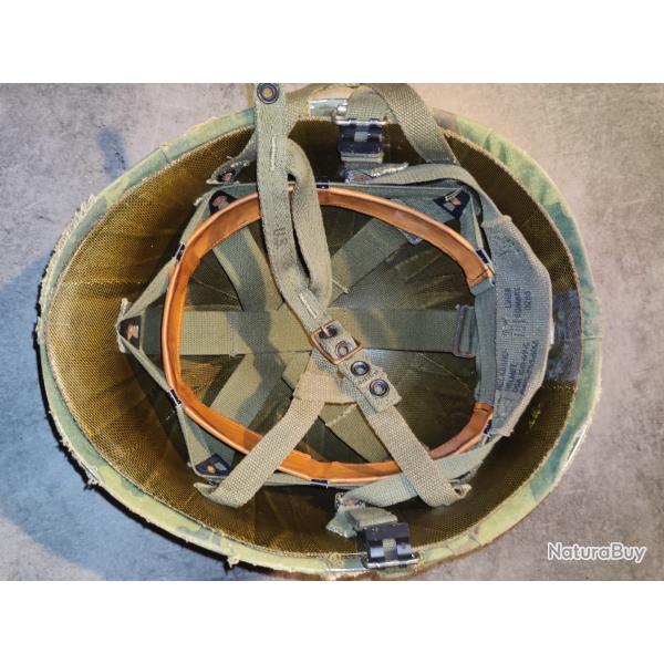 Authentique Casque US M1 Airborne Vietnam