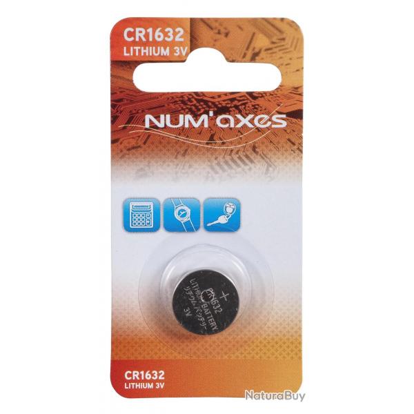 NUM'AXES - Blister 1 pile CR1632 lithium 3 V (Equivalence : DL1632)