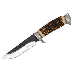 Couteau de chasse BSH - lame classique, manche en bois