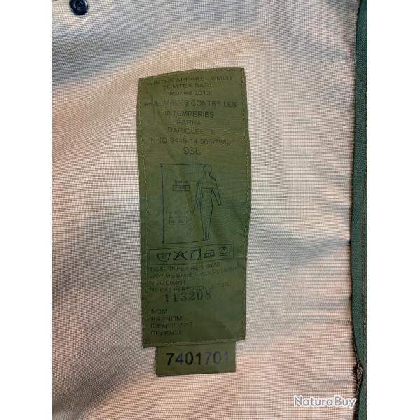 Parka GOR-TEX militaire