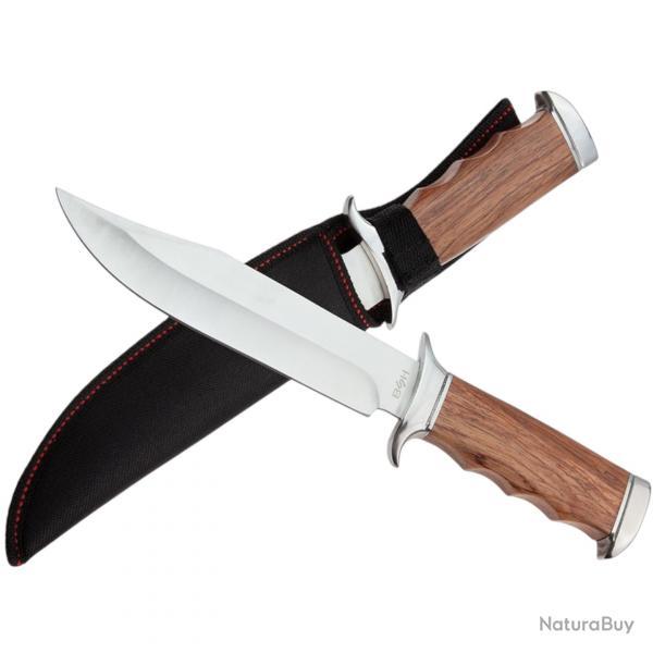 GRAND COUTEAU CHASSE BSH  Lame BOWIE Massive (185mm) - Manche Bois lgant